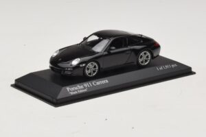 Porsche 911 997 Carrera Black Edition Minichamps 1:43 400066425 Metal — billede 2 af 4