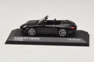 Porsche 911 997 Carrera Cabriolet Black Edition Minichamps 1:43 400066434 Metal
