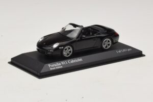 Porsche 911 997 Carrera Cabriolet Black Edition Minichamps 1:43 400066434 Metal — billede 2 af 4