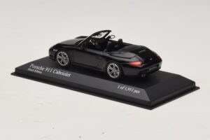 Porsche 911 997 Carrera Cabriolet Black Edition Minichamps 1:43 400066434 Metal — billede 3 af 4