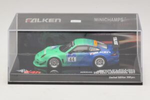 Porsche 911 997 GT3 R Falken #44 Nurburgring 2011 Minichamps 1:43 447116144 Metal — billede 4 af 5