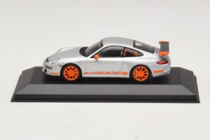 Porsche 911 997 GT3 RS Sølv Orange Minichamps 1:43 403066013 Metal