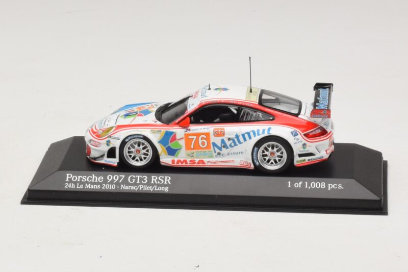 Porsche 911 997 GT3 RSR GT2 #76 R. Narac / J-K. Vernay / P. Pilet 24 Hours of Le Mans 2010 Minichamps 1:43 410106976 Metal