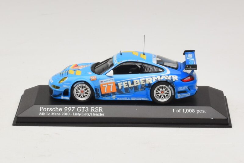 Porsche 911 997 GT3 RSR GT2 #77 M. Lieb / R. Lietz / W. Henzler 24 Hours of Le Mans 2010 Minichamps 1:43 Porsche 911 997 GT3 RSR GT2 #77 M. Lieb / R. Lietz / W. Henzler 24 Hours of Le Mans 2010 Minichamps 1:43 410106977 Metal