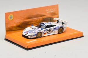 Porsche 911 GT1 #25 B. Wollek / T. Boutsen / H-J. Stuck 24 Hours of Le Mans 1996 Minichamps 1:43 403966625 Metal — billede 2 af 5