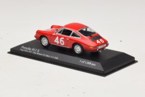 Porsche 911 S #46 Cahier / Killy Class Winners Targa Florio 1967 Minichamps 1:43 430676746 Metal — billede 3 af 4