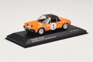 Porsche 914/6 #1 G. Larrousse / J-C. Perramond Rally Monte Carlo 1971 Minichamps 1:43 400716501 Metal — billede 2 af 4