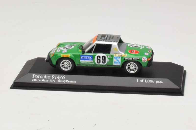 Porsche 914/6 Max Moritz Racing #69 Quist / Krumm 24 Hours of Le Mans 1971 Minichamps 1:43 400716569 Metal