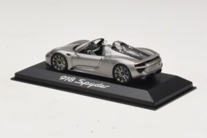 Porsche 918 Spyder Grå Metallic Minichamps 1:43 WAP0201000E Metal — billede 3 af 4