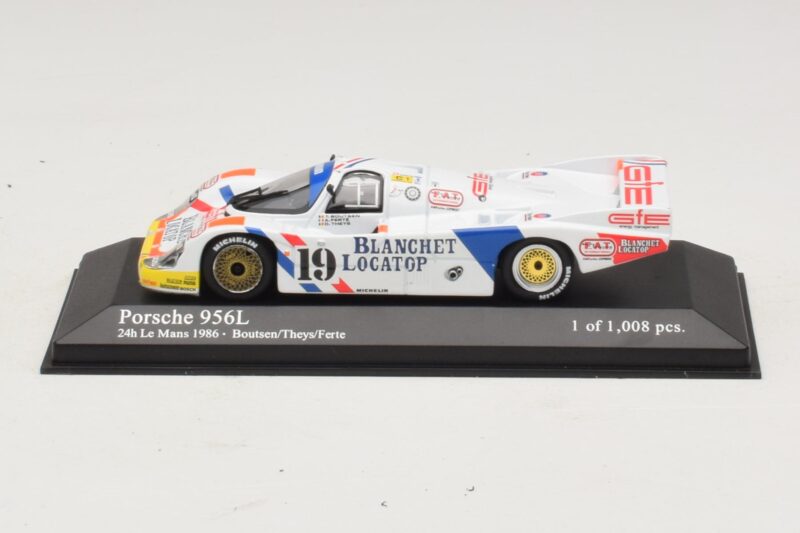 Porsche 956L #19 T. Boutsen / D. Theys 24 Hours of Le Mans 1986 Minichamps 1:43 430866519 Metal