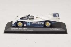 Porsche 962 IMSA #14 A. Holbert / D. Bell Mid-Ohio 500km 1986 Minichamps 1:43 400866514 Metal