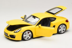 Porsche Cayman 981 Gul Minichamps 1:18 110062220 Metal — billede 2 af 8