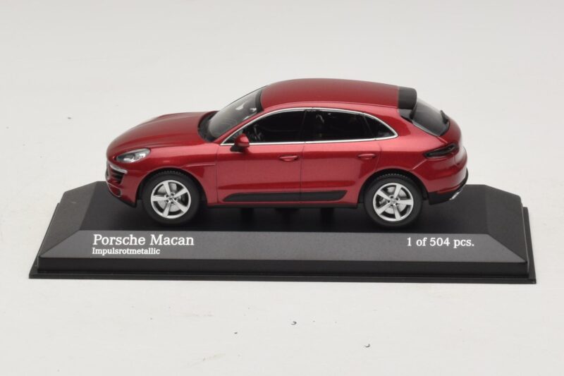 Porsche Macan 95B Rød Metallic Minichamps 1:43 410062600 Metal