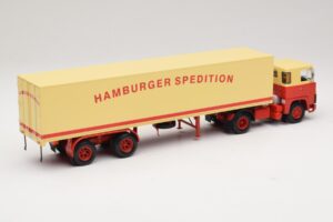 Scania LB111S Koffersattelzug Hamburger Spedition Minichamps 1:43 499123880 Metal — billede 2 af 6