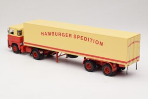 Scania LB111S Koffersattelzug Hamburger Spedition Minichamps 1:43 499123880 Metal — billede 5 af 6
