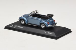 Volkswagen 1302 Cabriolet Blå Metallic Minichamps 1:43 430055042 Metal — billede 3 af 4