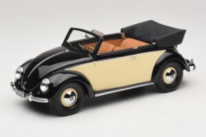 Volkswagen Beetle Cabriolet Sort Creme Minichamps 1:18 107054131 Resin