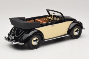 Volkswagen Beetle Cabriolet Sort Creme Minichamps 1:18 107054131 Resin — billede 2 af 6