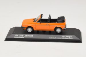 Volkswagen Golf Mk1 Cabriolet Orange Minichamps 1:43 400055131 Metal