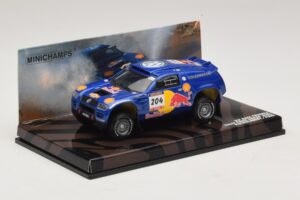 Volkswagen Race Touareg Red Bull #204 J. Kleinschmidt / F. Pons Dakar Rally 2005 Minichamps 1:43 436045304 Metal — billede 2 af 5