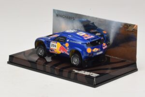 Volkswagen Race Touareg Red Bull #204 J. Kleinschmidt / F. Pons Dakar Rally 2005 Minichamps 1:43 436045304 Metal — billede 3 af 5