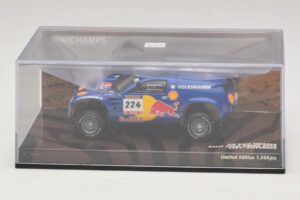 Volkswagen Race Touareg Red Bull #224 B. Saby / Stevenson Dakar Rally 2005 Minichamps 1:43 436045324 Metal — billede 4 af 5