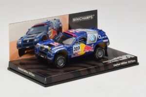 Volkswagen Race Touareg Red Bull #307 B. Saby / M. Perin Dakar Rally 2005 Minichamps 1:43 436055307 Metal — billede 2 af 5