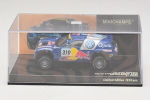 Volkswagen Race Touareg Red Bull #310 J. Kleinschmidt / F. Pons Dakar Rally 2005 Minichamps 1:43 436055310 Metal — billede 4 af 5