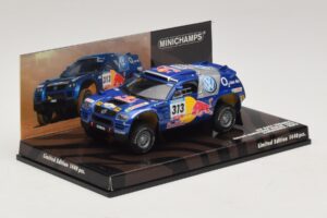 Volkswagen Race Touareg Red Bull #313 J. Kankkunen / J. Repo Dakar Rally 2005 Minichamps 1:43 436055313 Metal — billede 2 af 5