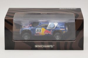 Volkswagen Race Touareg Red Bull #313 J. Kankkunen / J. Repo Dakar Rally 2005 Minichamps 1:43 436055313 Metal — billede 5 af 5