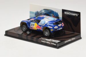 Volkswagen Race Touareg Red Bull #317 Gordon / von Zitzewitz Dakar Rally 2005 Minichamps 1:43 436055317 Metal — billede 3 af 5