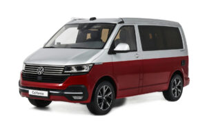 Volkswagen T6.1 California Ocean Tornado Red / Reflex Silver Otto 1:18 OT1342 Resin