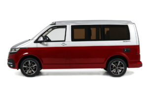Volkswagen T6.1 California Ocean Tornado Red / Reflex Silver Otto 1:18 OT1342 Resin — billede 3 af 5