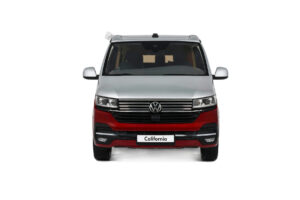 Volkswagen T6.1 California Ocean Tornado Red / Reflex Silver Otto 1:18 OT1342 Resin — billede 4 af 5