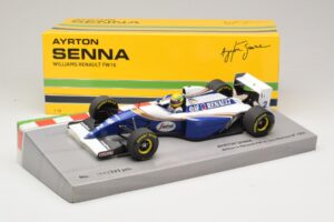 Williams FW16 Renault #2 A. Senna San Marino GP 1994 Minichamps 1:18 543941833 Metal — billede 6 af 7