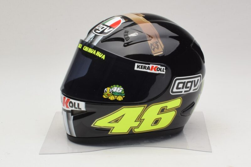 AGV Hjelm V. Rossi MotoGP Jerez Test 2007 Minichamps 1:2 327070046 Metal