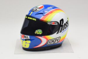 AGV Hjelm V. Rossi MotoGP Sepang 2005 Minichamps 1:2 327050066 Metal
