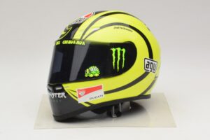 AGV Hjelm V. Rossi MotoGP Valencia Test 2009 Minichamps 1:2 327100066 Metal