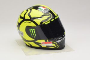 AGV Hjelm V. Rossi MotoGP Valencia Test 2009 Minichamps 1:2 327100066 Metal — billede 5 af 7
