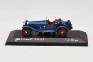 Alfa Romeo 6C 1750 G.S. Blå Minichamps 1:43 Alfa Romeo 6C 1750 G.S. Blå Minichamps 1:43 400120431 Metal