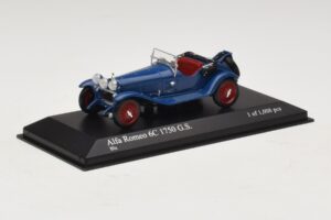 Alfa Romeo 6C 1750 G.S. Blå Minichamps 1:43 400120431 Metal — billede 2 af 5