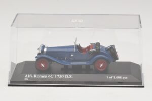 Alfa Romeo 6C 1750 G.S. Blå Minichamps 1:43 400120431 Metal — billede 4 af 5
