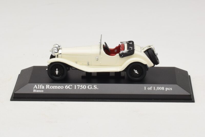 Alfa Romeo 6C 1750 G.S. Hvid Minichamps 1:43 400120430 Metal