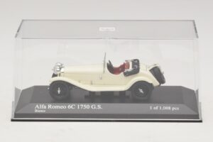 Alfa Romeo 6C 1750 G.S. Hvid Minichamps 1:43 400120430 Metal — billede 4 af 5