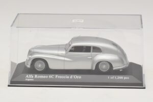 Alfa Romeo 6C 2500 Freccia d'Oro Sølv Minichamps 1:43 400120480 Metal — billede 4 af 5