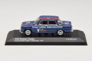 Alfa Romeo Giulia Europa-Testfahrt Sizilien-Hammerfest Minichamps 1:43 Alfa Romeo Giulia Europa-Testfahrt Sizilien-Hammerfest Minichamps 1:43 400120905 Metal