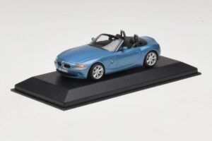 BMW Z4 E85 Lyseblå Metallic Erstatningsæske Minichamps 1:43 80420144054-R1 Metal — billede 2 af 5