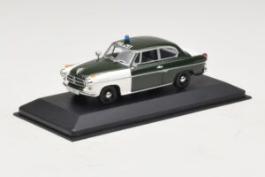 Borgward Isabella Polizei Frankfurt Minichamps 1:43 400096090 Metal — billede 2 af 5