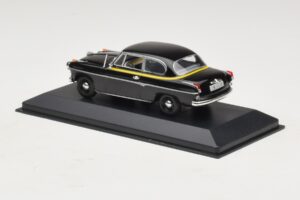 Borgward Isabella Taxi Sort Minichamps 1:43 400096095 Metal — billede 3 af 5