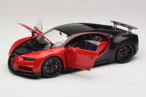 Bugatti Chiron Sport Italian Red & Carbon AUTOart 1:18 70996 Komposit — billede 2 af 8